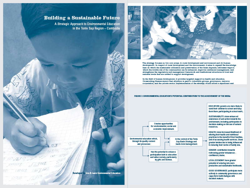 Cover page for the document 'Building a Sustainable Future: a Strategic Approach to Environmental Education'